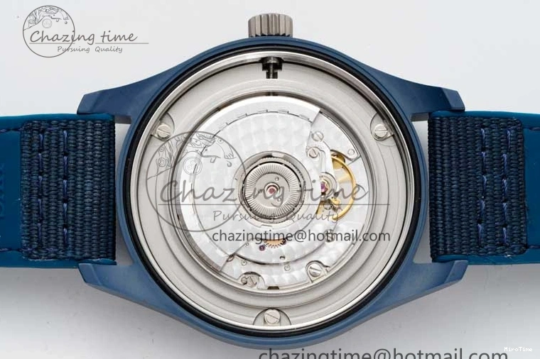 MIROTIME 0209 Mark XVIII IW328101 Blue Ceramic M+F 1:1 Best Edition Blue Dial on Blue Nylon Strap A Efficient 7066